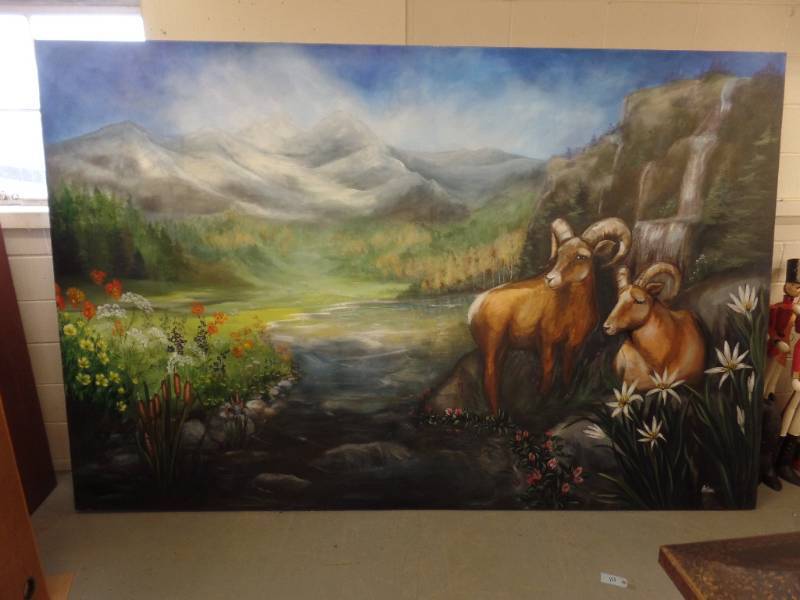 lot 908 image: HUGE BAVARIAN PAINTING