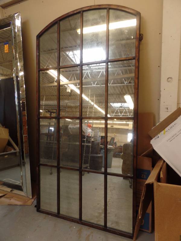 lot 979 image: DECORATOR WINDOW PANE MIRRORS