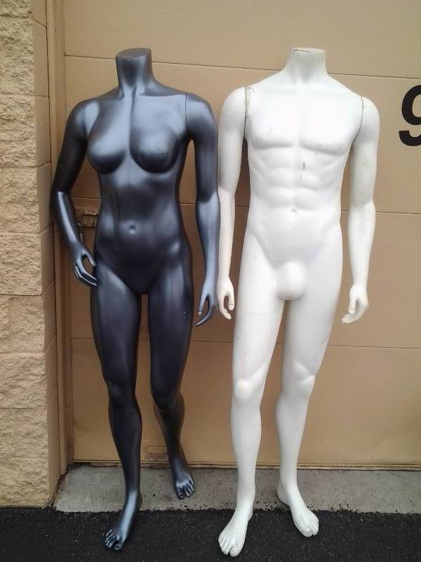 lot 9 image: 2-Stand Up Mannequins