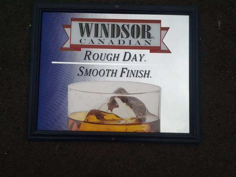 lot 36 image: Windsor Canadian Bar Mirror 24x18