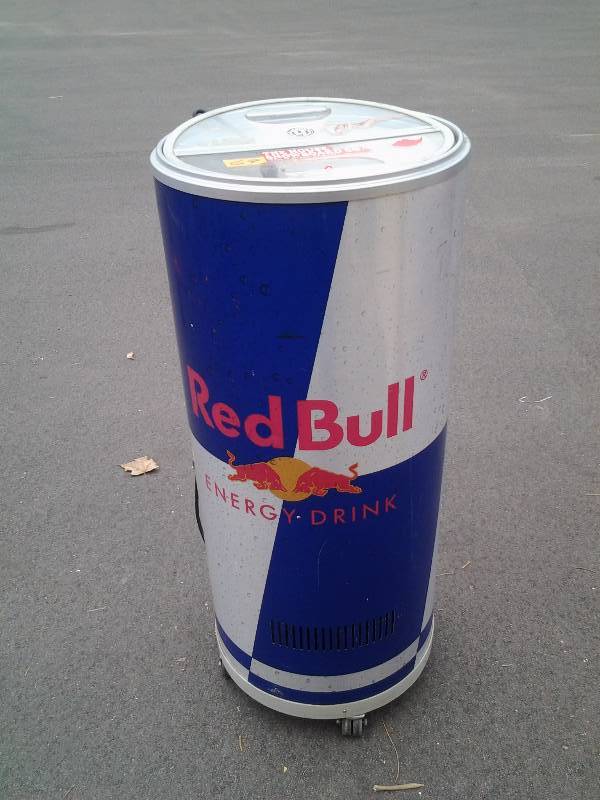 lot 69 image: Red Bull Electric Refrigerated Can Cooler Display