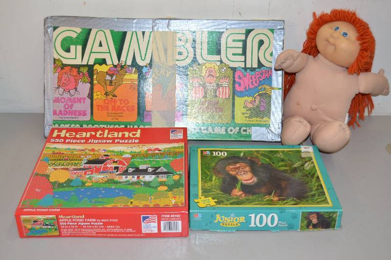 lot 44 image: Game, Puzzles, Cabbage Patch Doll