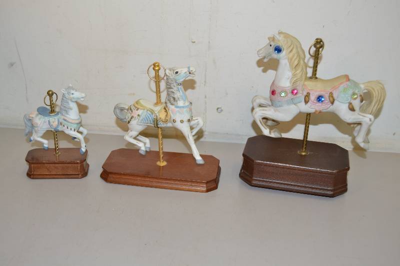 lot 89 image: Carousel Horses