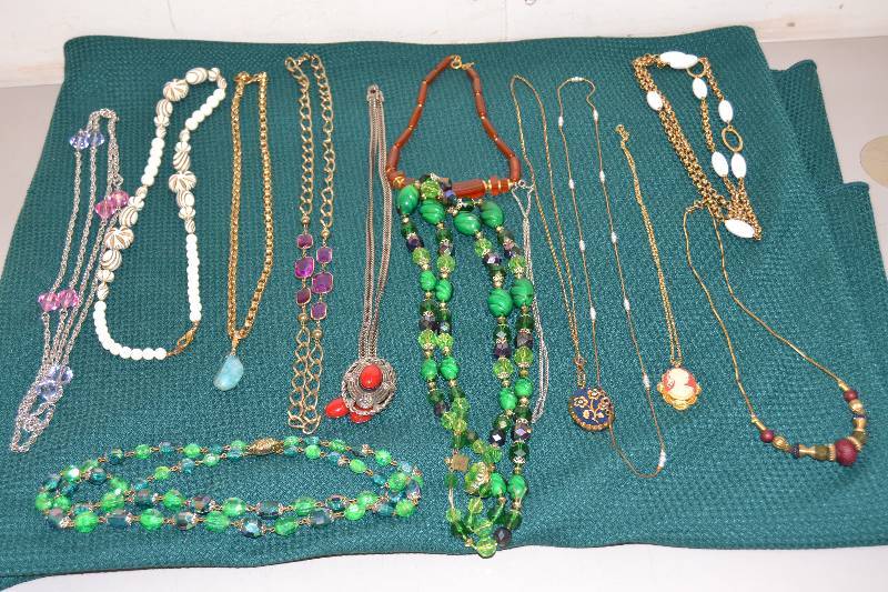 lot 111 image: Cameo Necklace and Necklaces