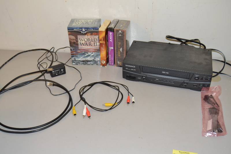 lot 132 image: VHS Player and Tapes, G-link Cable