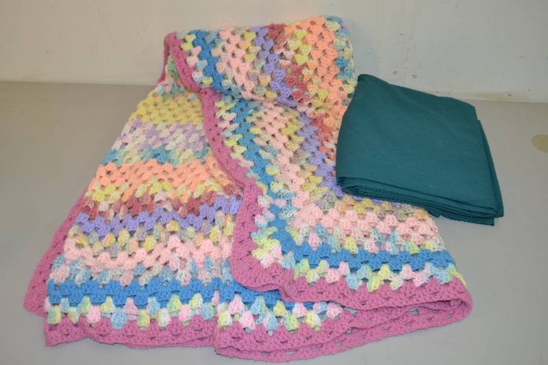 lot 163 image: Afghan and Sheet
