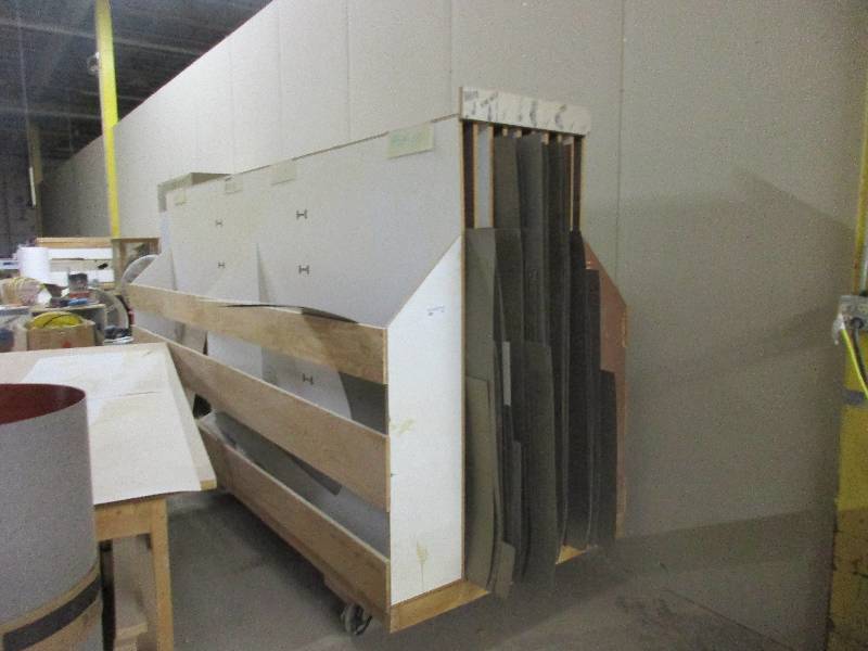 Laminate Rack with laminate