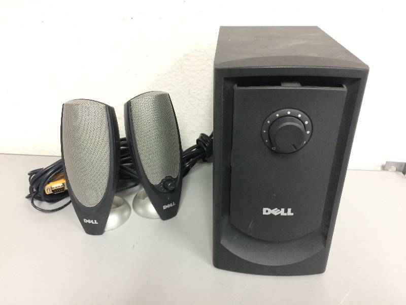 how to connect external speakers to dell laptop