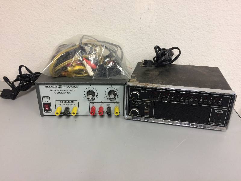 lot 33 image: Power Supply and Bearcat Receiver