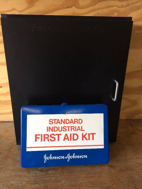 lot 74 image: First Aid Cabinet and Kit