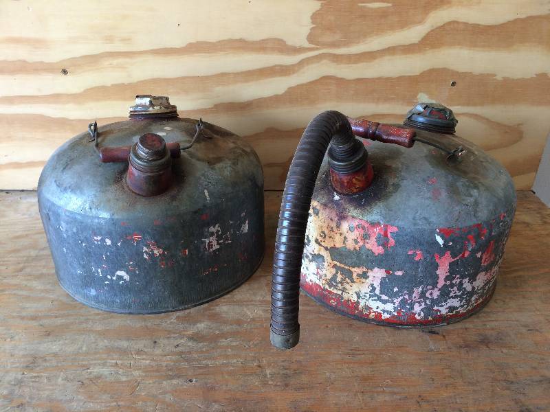 lot 84 image: Vintage Gas Cans
