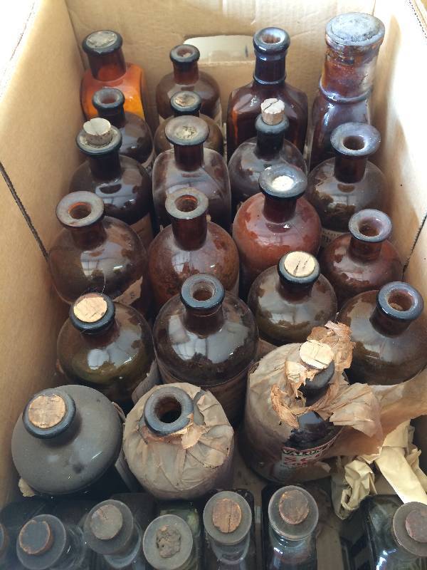 lot 86 image: Antique Medicine Bottles