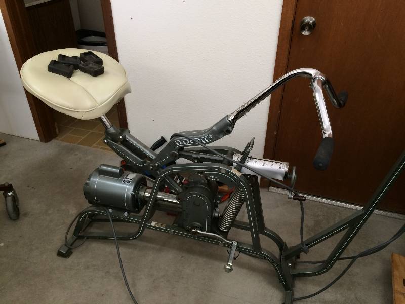 lot 88 image: Antique Exercycle Electric Bike