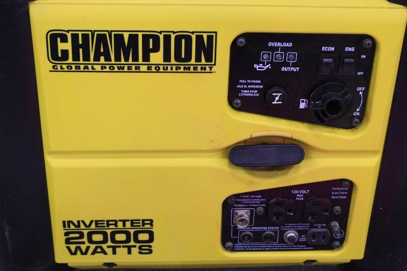 lot 7A image: Champion 2000 Watt Generator