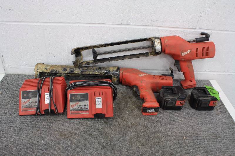 lot 38 image: Milwaukee 12-Volt Caulk & Adhesive Guns