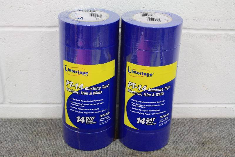 lot 37 image: 12 Rolls of 2 Blue Masking Tape - Brand New  Blue Tape