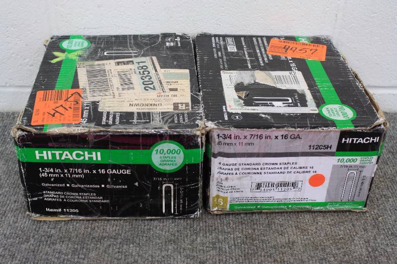 lot 45 image: Hitachi Staples Standard Crown  2 Cases of 10,000qty