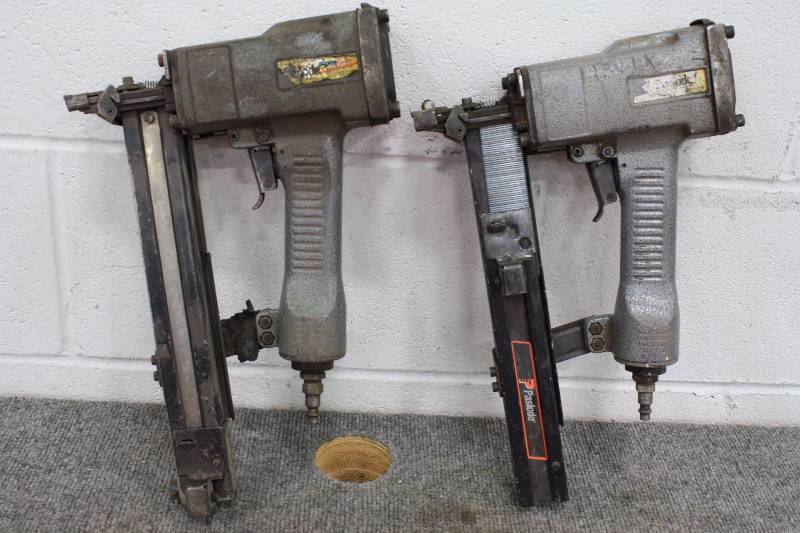 lot 80 image: Paslode 16 Gauge Wide Crown Roofing Stapler - Set of 2