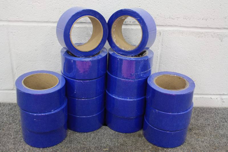 lot 62 image: 16 Rolls of 2 Blue Masking Tape