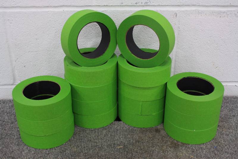 lot 63 image: 16 Rolls of 1.5 Green Masking Tape
