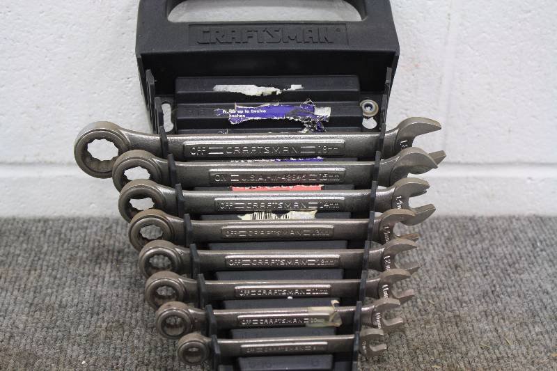 lot 97 image: Craftsman 8pc Wrench Set Metric Sizes