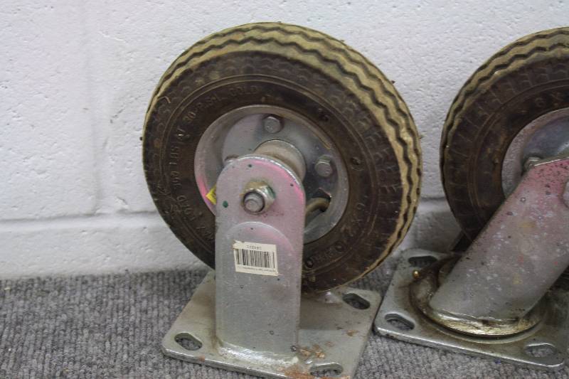 lot 27B image: Northern Tool 300lb Casters Set of 4