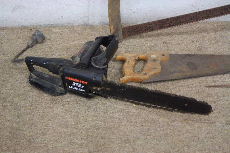 lot 111B image: Chainsaw & Hand Saw Lot