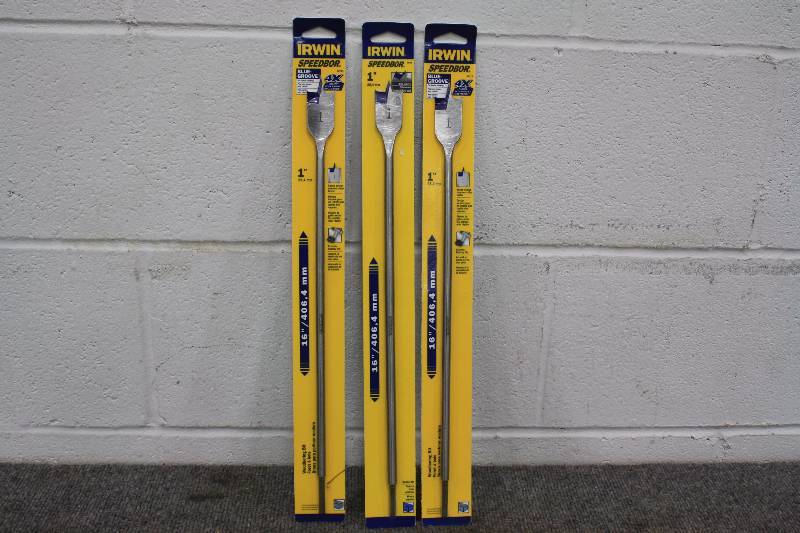lot 115 image: Irwin 1 Spade Bits 3pc Set