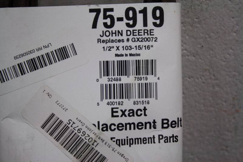 lot 121A image: Oregon Replacement Belt for John Deere