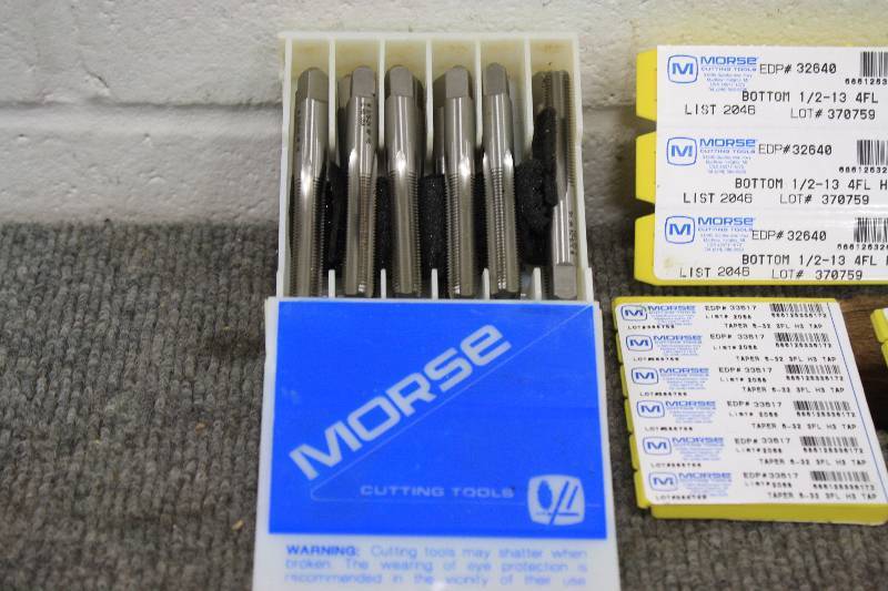 lot 73B image: Morse Taps  Cutting Bits 51pc set