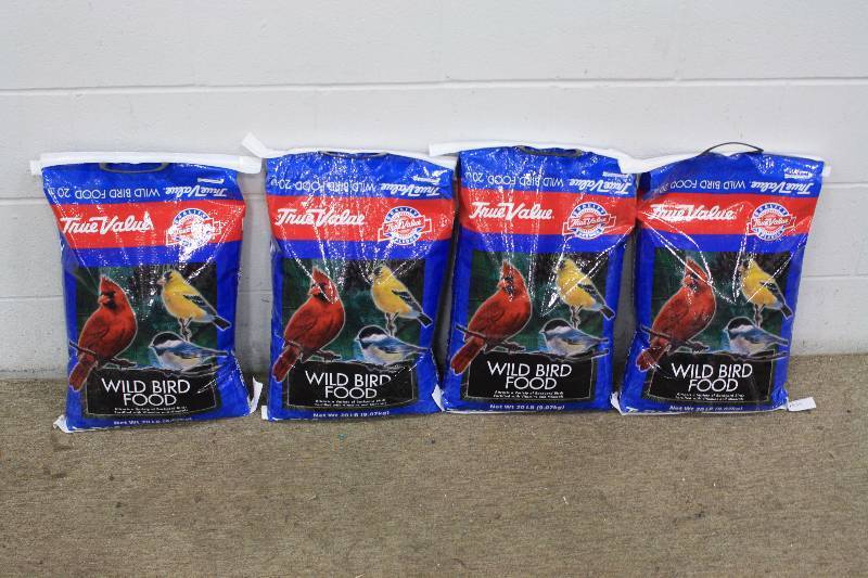 lot 24 image: Wild Bird Food 20lb Bags - 4 Bags