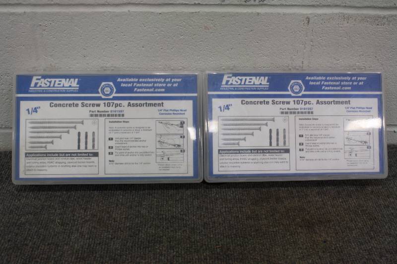 lot 54 image: Concrete Screw Sets - New