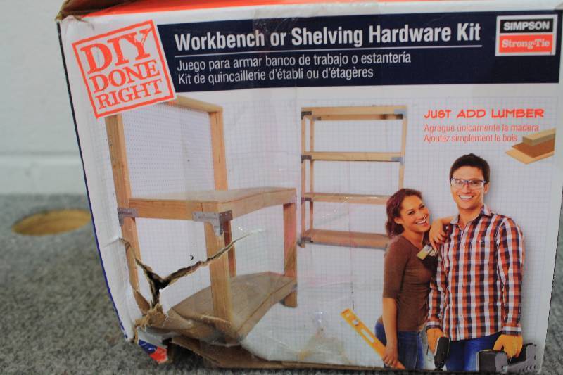 lot 72F image: Work Bench or Shelving Hardware Kit - DIY KIT