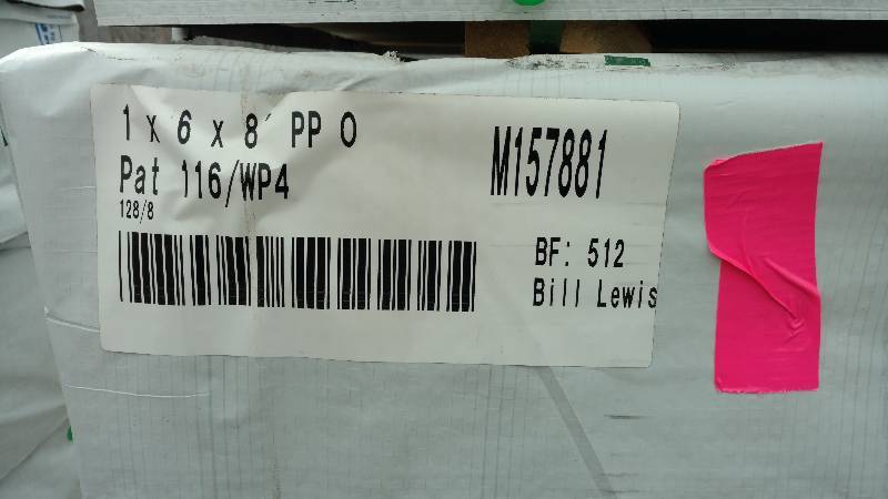 1x6x8 Pondersosa Pine Tongue and Groove