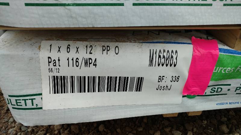 1x6x8 Pondersosa Pine Tongue and Groove