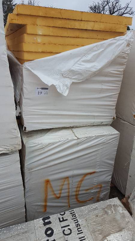 lot 19 image: Lot of (2) Stacks of Firestone Enverge CI Foil Exterior Wall Insulation