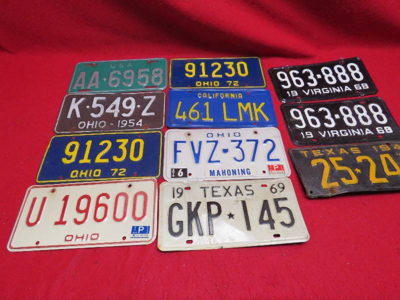 Collectible License Plates