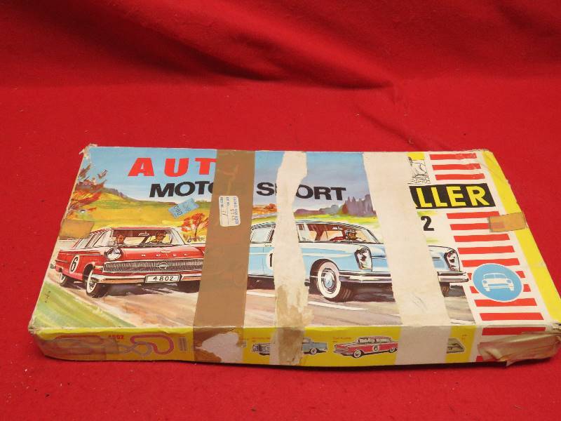 Vintage Race Car Track Set
