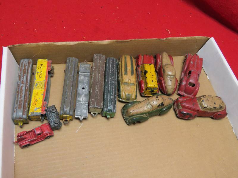 Antique Cars and Train Cars