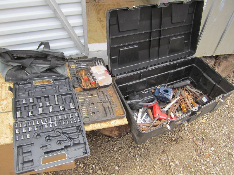 Nice clean Contico tool box filled ...