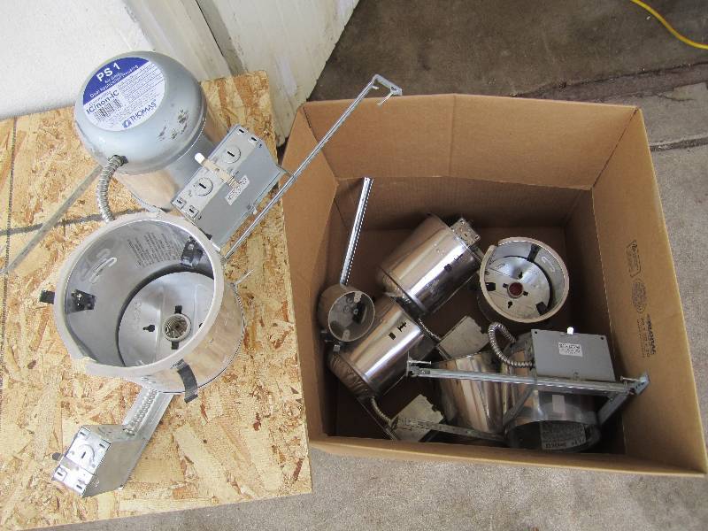 Lot of recessed light fixtures, new...
