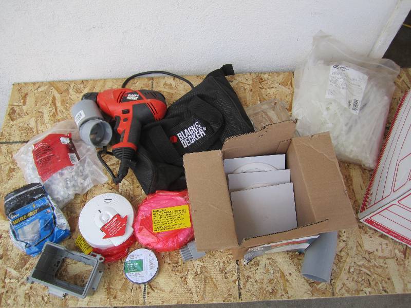 Drill, zip ties, smoke alarms, and ...