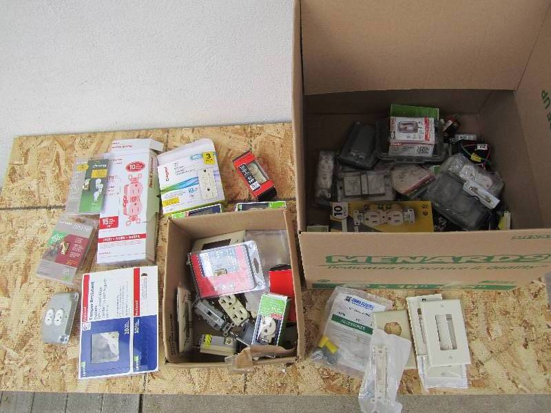 Lot of switches and outlets, some b...