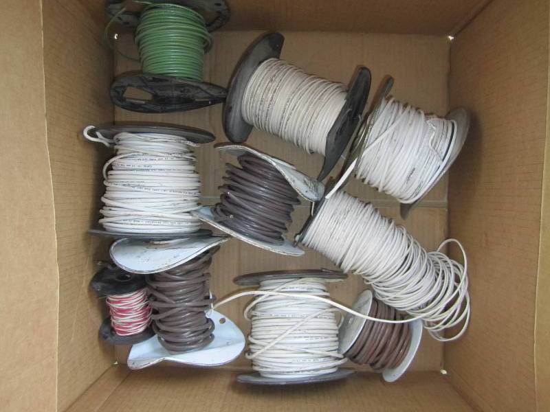 Lot of wire spools...