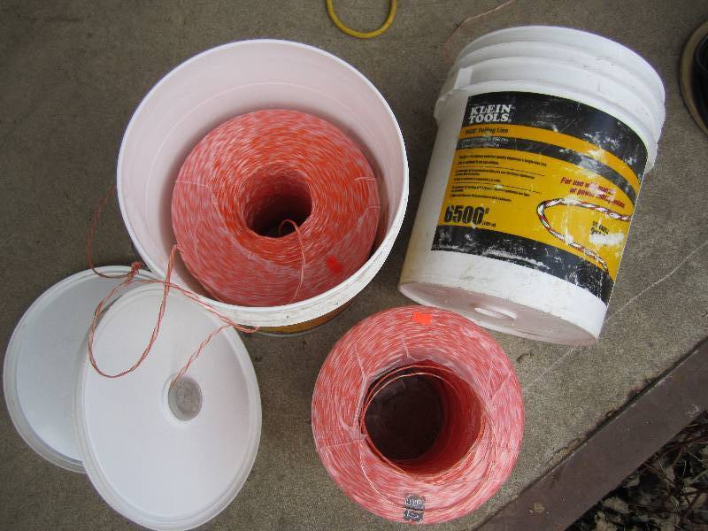 2 buckets of Klein tools pulling li...