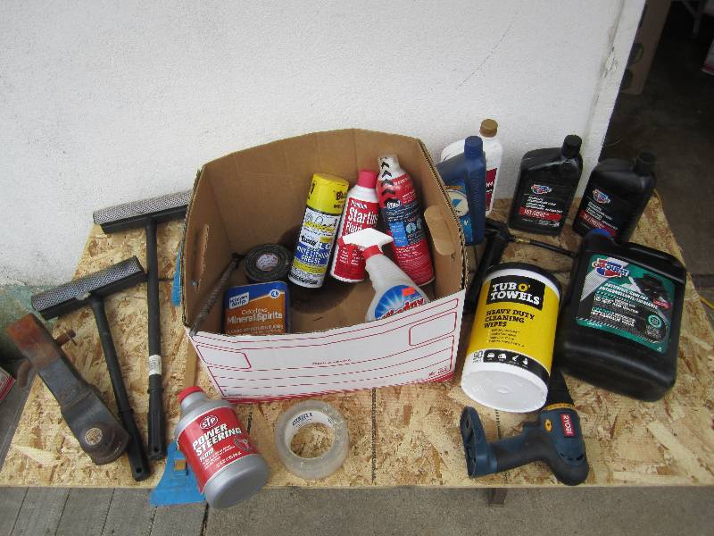Vehicle fluids and supplies, ball h...