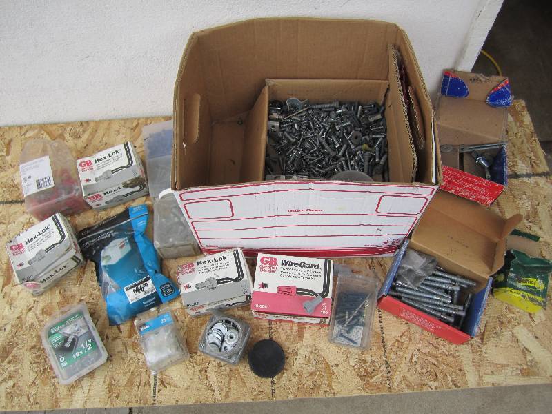 Lot of hardware and electrical item...
