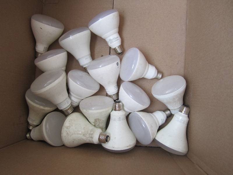 Lot of LED floodlamps, all installe...