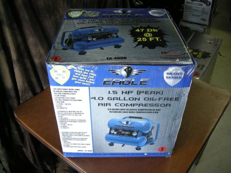 lot 26 image: Eagle Silent Series Air Compressor