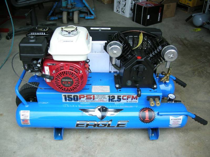 lot 10 image: Eagle Honda Jobsite Air Compressor